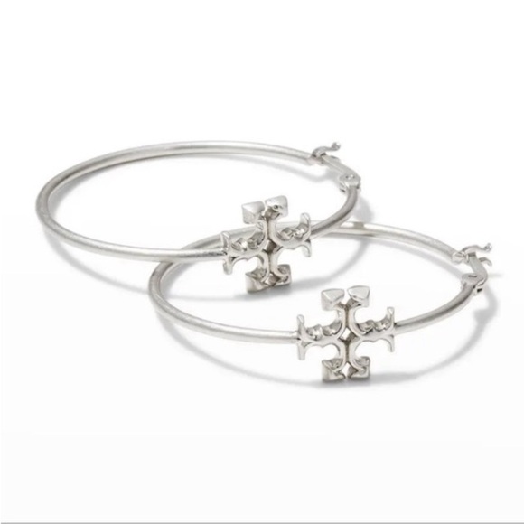 Tory Burch Eleanor Hoops Silver - Picture 5 of 11